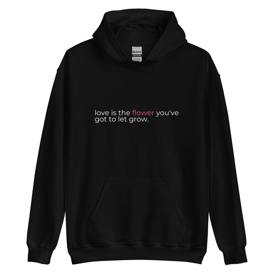 love & flower hoodie