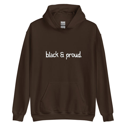 black & proud hoodie