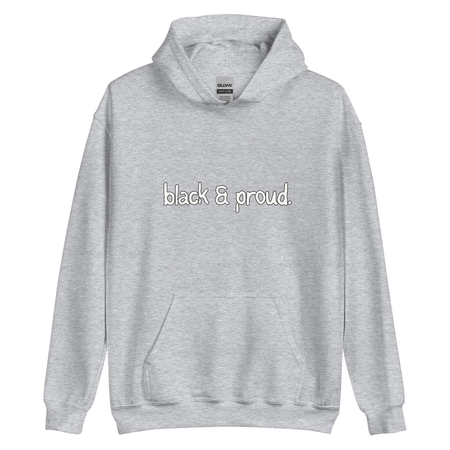 black & proud hoodie